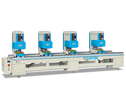 高檔彩塑門窗雙面無縫四位焊接機(jī)